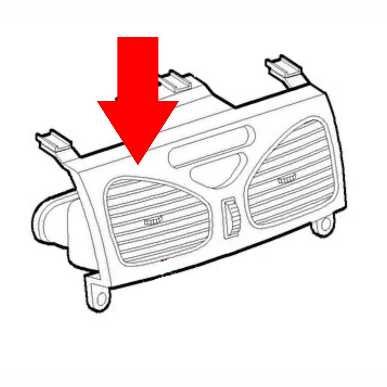 Fiat Palio Kalorifer Havalandırma Difizörü Orta Sol 100156716 Fiat Palio Kalorifer Havalandırma Difizörü Orta Sol 100156716